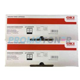 Oki C5800/C5900 Toner Black 2 Pack