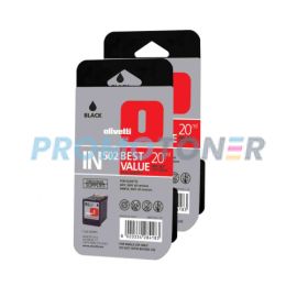 Olivetti IN502 Ink Black 2 Pack