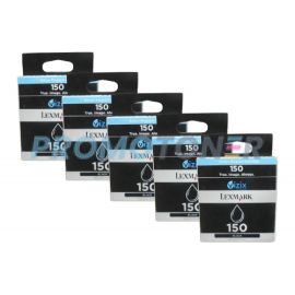 Lexmark No 150 Ink Cartridge Black Pack Of 5