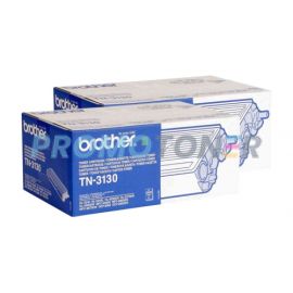 Brother TN-3130 Toner Black Pack Of 2