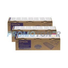 Epson 0438 Toner Cartridge Black Pack Of 3