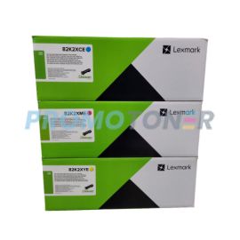 Lexmark CX825DE Corp Toner Cartridge CMY Pack of 3