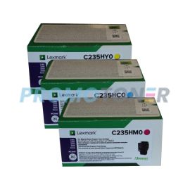 Lexmark C2425DW Toner CMY High Yield Pack of 3