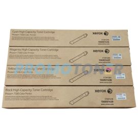 Xerox Phaser 7500 Toner CMYK High Yield Pack of 4