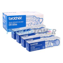Brother TN-8000 Toner and DR-8000 Drum Black Pack of 5