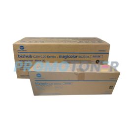 Konica Minolta TN-318 Toner and IU-312 Imaging Unit Black Pack of 2