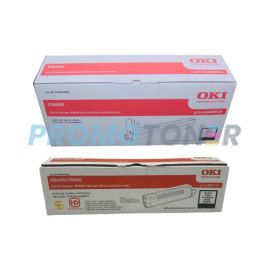 Oki C8600 Toner and Drum Black Pack of 2