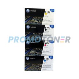 HP 649X 648A Toner CMY and High Yield Black Pack of 4