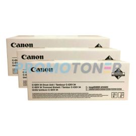 Canon C-EXV34 Drum CMY Pack of 3