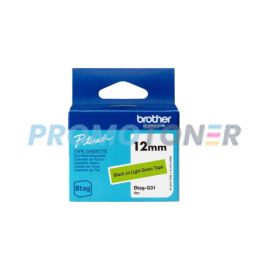 BROTHER BTAG-G31 NEGRO EN VERDE ETIQUETAS PARA BTAG PT-N10