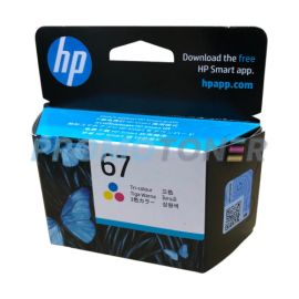 HP 67 3YM55AA TRICOLORA TINTA - 100 PÁGINAS PARA DESKJET 2725