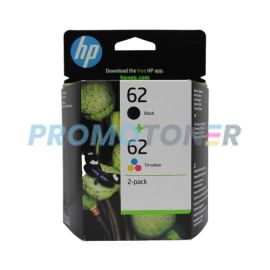 HP 62 N9J71AE CIAN MAGENTA AMARILLO NEGRO TINTA - 200 B/W PAGES PARA DESKJET 5740