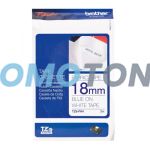 BROTHER TZE-FA4 BLUE ON WHITE TAPE CASSETTE FOR P-TOUCH CUBE PLUS PT-P710BT