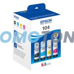 EPSON 104 C13T00P640 CMYK INK - 27000 PAGES FOR ECOTANK ET-14100