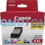 CANON CLI-581XXL 1998C006 CMYK INK - 6360 B/W PAGES FOR PIXMA TR7550