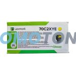 LEXMARK 702XYE 70C2XYE YELLOW TONER - 4000 PAGES FOR CS510DE