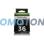 LEXMARK 36 18C2130E BLACK INK - 175 PAGES FOR X-3650