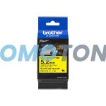BROTHER HSE-611E BLACK ON YELLOW P-TOUCH TAPE FOR PT-E300