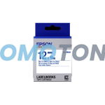 EPSON LK-4WLN BLUE ON WHITE LABELS FOR LABELWORKS LW 300
