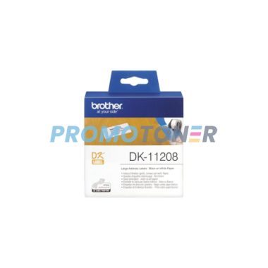 BROTHER DK-11208 NERO SU BIANCO ETICHETTE PER QL-500