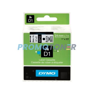 DYMO D1 LABELS 53713 NERO SU BIANCO ETICHETTE PER LM 400