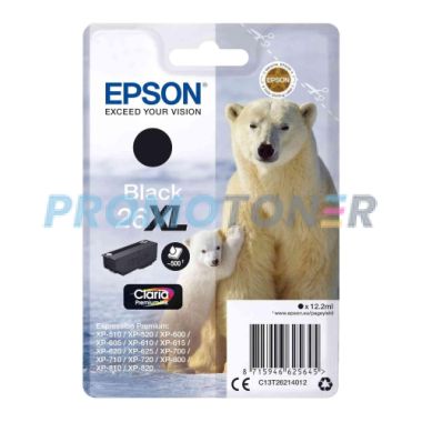 EPSON 26XL C13T26214012 SCHWARZ TINTE - 500 SEITEN FÜR EXPRESSION PREMIUM XP-520