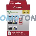 CANON PG-575 CL-576 5438C004 NERO/COLORE INCHIOSTRO - 100 PAGINE A COLORI PER PIXMA TR4750I