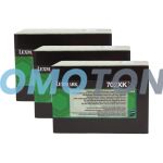 Lexmark 702X Toner Black 3 Pack