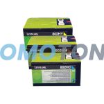 Lexmark 802H Toner CMY Pack of 3