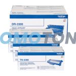 Brother TN-3390 Toner and DR-3300 Drum Pack of 4