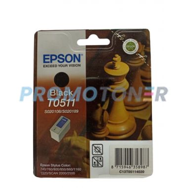 EPSON T0511 C13T05114020 CZARNY TUSZ - 900 STRON DO STYLUS PHOTO R240