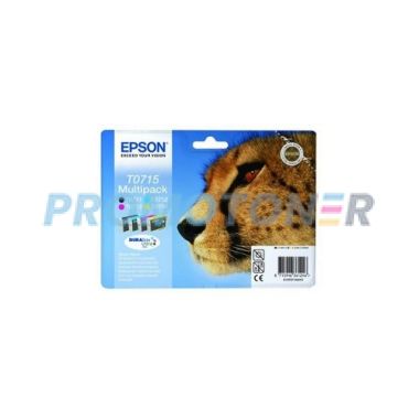 EPSON T0715 C13T07154022 CMYK TUSZ - 240 B/W PAGES DO STYLUS D78