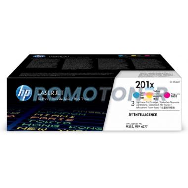HP 201X CF253XM CMY TONER - 6900 PAGES POUR COLOR LASERJET PRO M252DW