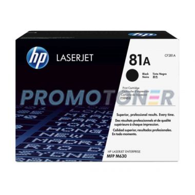 HP 81A CF281A NOIR TONER - 10500 PAGE EN NOIR ET BLANC POUR LASERJET ENTERPRISE FLOW MFP M630Z