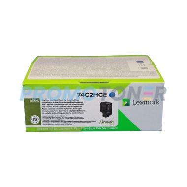 LEXMARK 74C2HCE CYAN TONER - 12000 PAGES POUR CS725DE