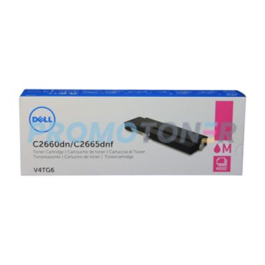 DELL V4TG6 MAGENTA TONER - 4000 PAGES POUR C2660DN COLOR PRINTER