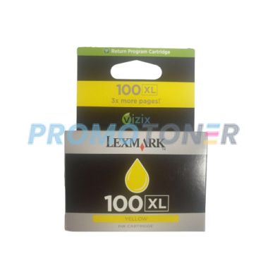 LEXMARK 100XL 14N1071E JAUNE ENCRE - 600 PAGES POUR GENESIS S815