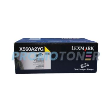 LEXMARK X560A2YG JAUNE TONER - 4000 PAGES POUR X-560