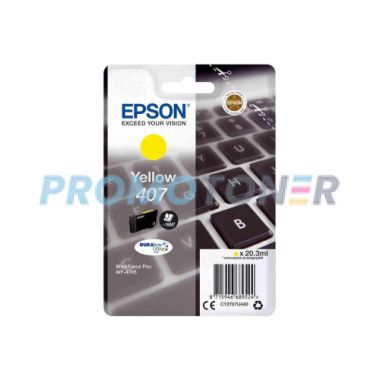 EPSON 407 C13T07U440 JAUNE ENCRE - 1900 PAGES POUR WORKFORCE PRO WF-4745
