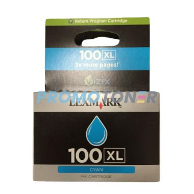 LEXMARK 100XL 14N1069E CYJAN TUSZ - 600 STRON DO GENESIS S815
