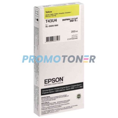 EPSON T43U T43U4 C13T43U440 ŻÓŁTY TUSZ DO SURELAB SL-D800 ML