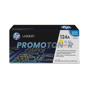 HP 124A Q6002A ŻÓŁTY Z TONEREM - 2000 STRON DO COLOR LASERJET 1600