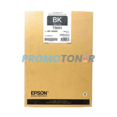 EPSON T8691 C13T869140 BLACK INK - 75000 PAGES FOR WORKFORCE PRO WF-R8590