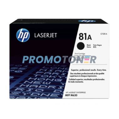 HP 81A CF281A CZARNY Z TONEREM - 10500 B/W PAGES DO LASERJET ENTERPRISE FLOW MFP M630Z