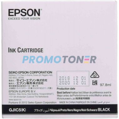 EPSON GJIC5 C13S020563 BLACK INK FOR COLORWORKS GP-C831