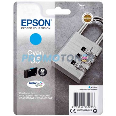 EPSON 35 C13T35824020 CYAN INK - 650 PAGES FOR WORKFORCE PRO EC-4020