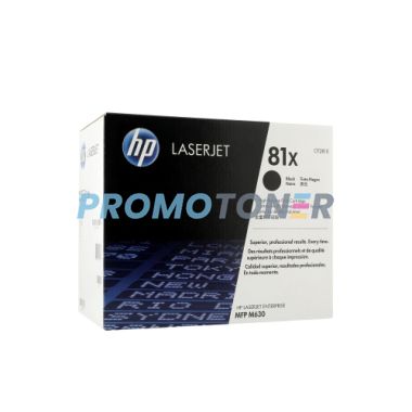 HP 81X CF281X BLACK TONER - 25000 B/W PAGES FOR LASERJET ENTERPRISE FLOW MFP M630Z