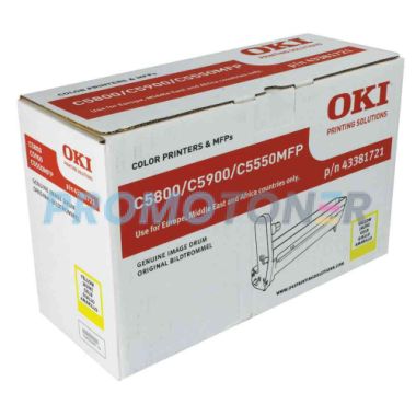 OKI 43381721 YELLOW DRUM - 20000 PAGES FOR C-5800DN