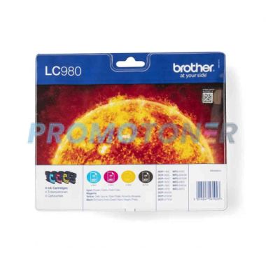 BROTHER LC-980 LC-980VALBPRF CMYK INK - 1080 PAGES FOR DCP-145C