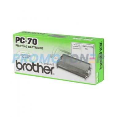 BROTHER PC70 BLACK RIBBON - 144 PAGES FOR FAX T72